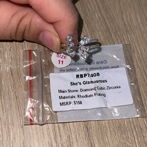 Bomb Party size 11 ring April birthday she’s glamorous